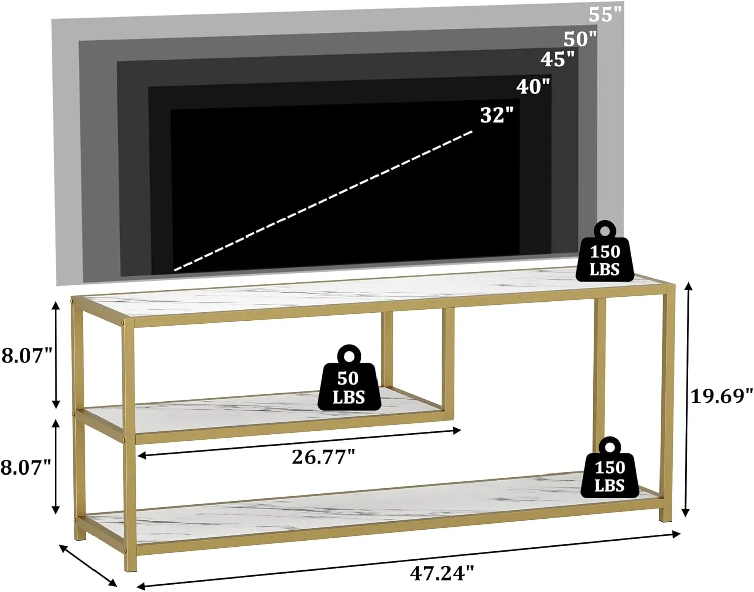 I Have a 65-Inch TV—How Long Should My TV Stand Actually Be?