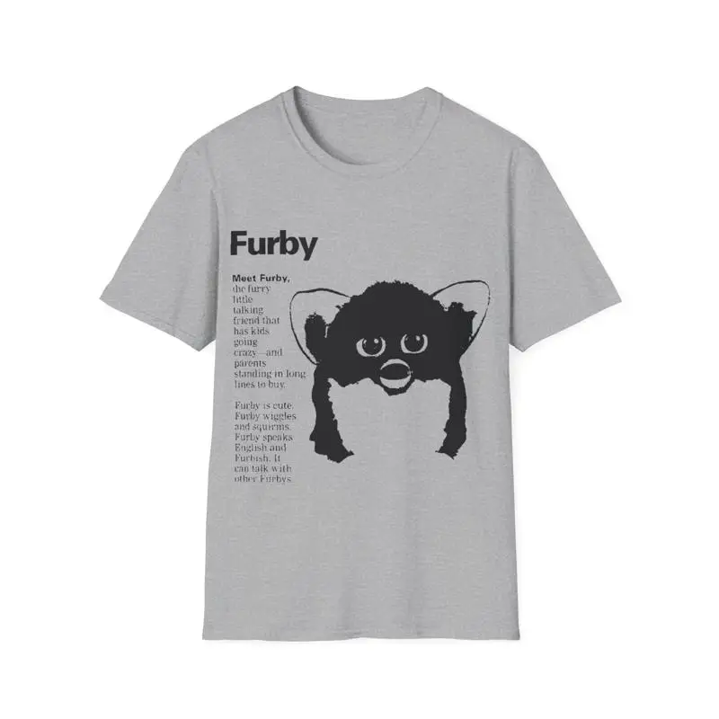 La publicidad furby de los años 1990 cumple con la camiseta del fan art