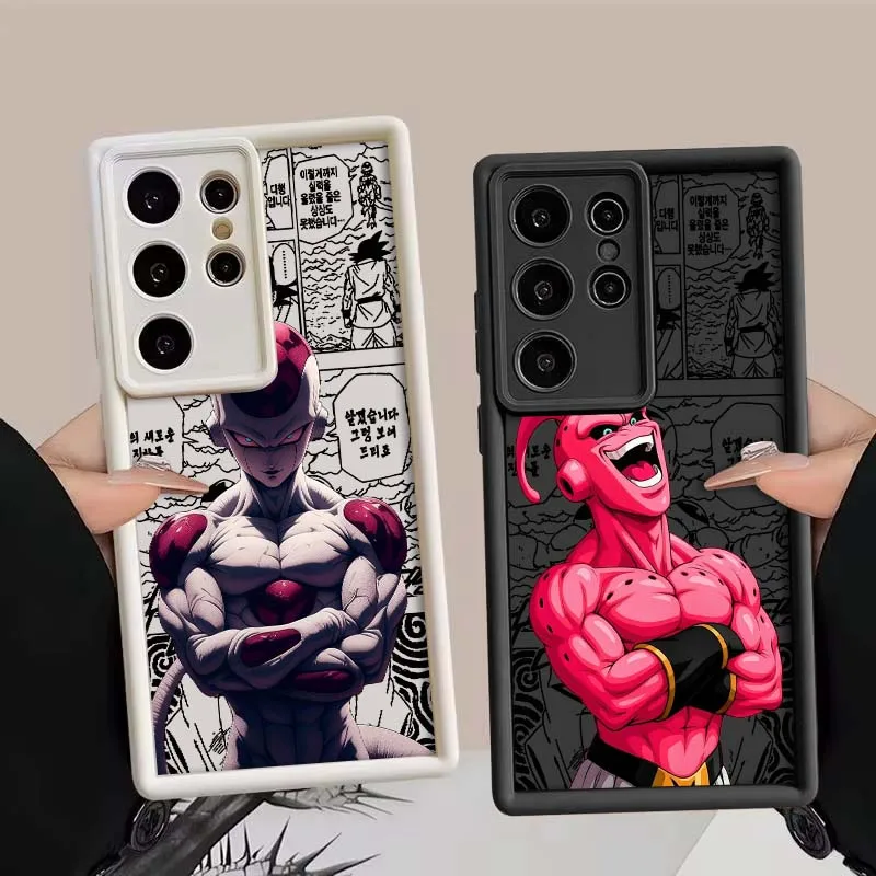 D-dragon ball dos desenhos animados capa legal para samsung galaxy s25 s24 s23 s22 s21 s20 ultra plus fe 5g olho escada caso de telefone