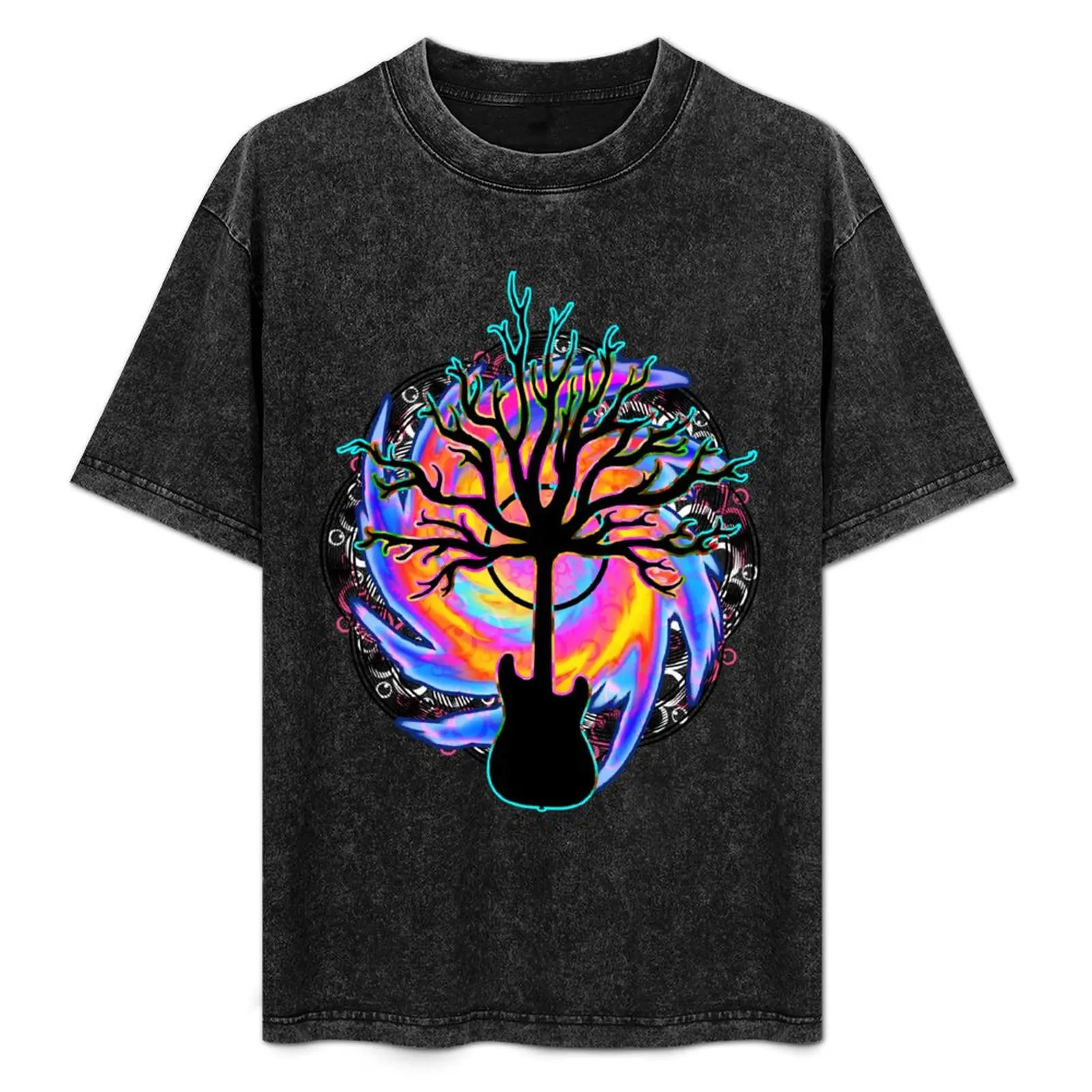 

Psychedelic Sonic Cyclone ( surreal guitar tree art) T-Shirt Breathable Workout Short Sleeve Top