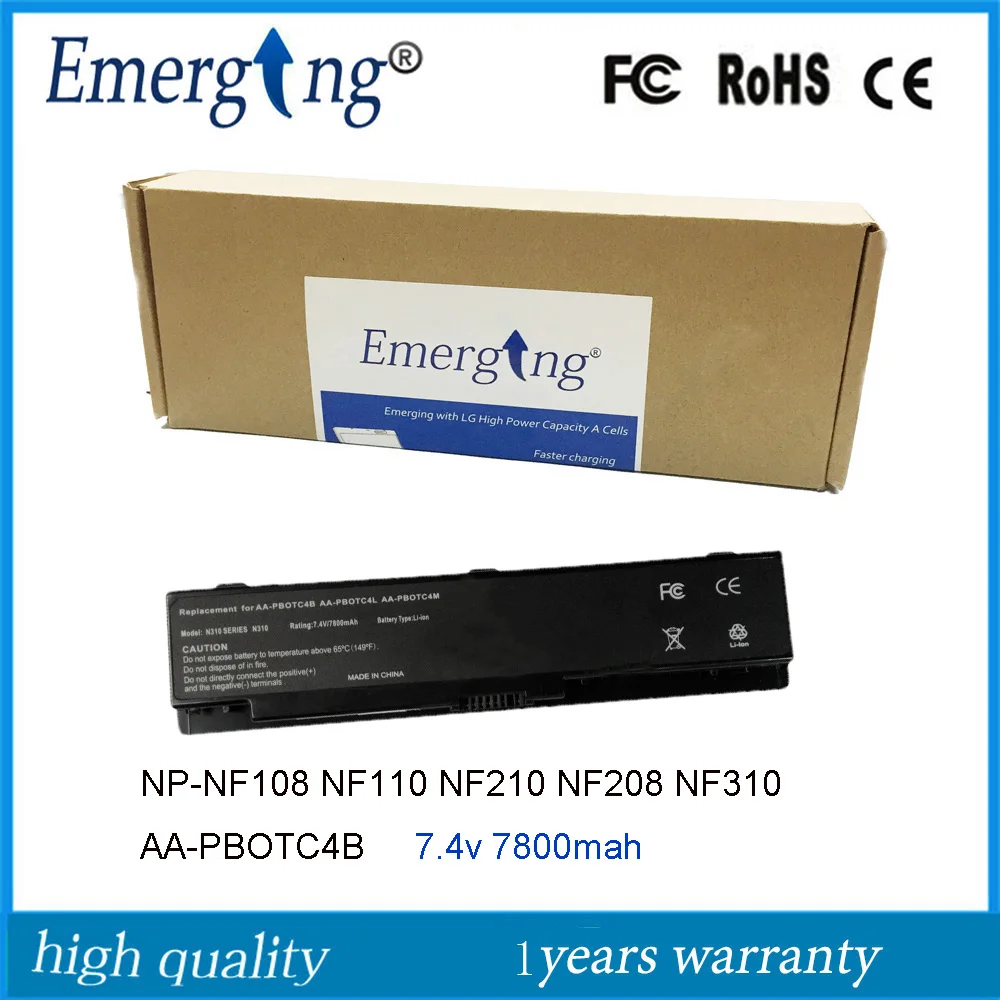 Nova Bateria do Portátil para Samsung Np-nf108 Nf110 Nf210 Nf208 Nf310 Aa-pbotc4b
