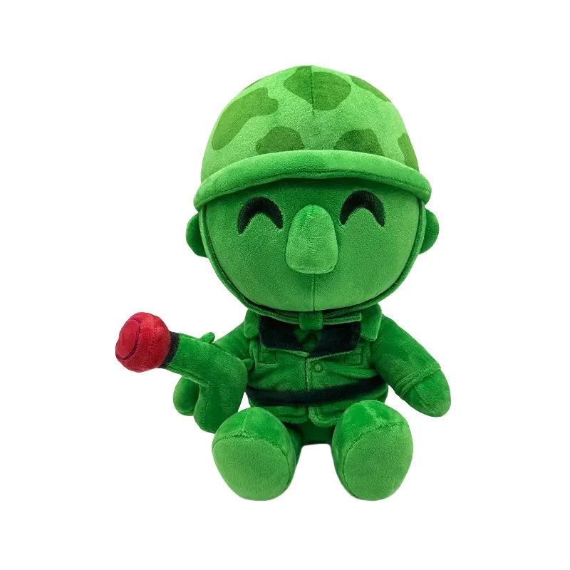 

25cm Mini Royale Plush Funny Green Warrior Stuffed Doll Cute Stuffed Animal Pillow Game Peripheral Plushines For Kid Gift