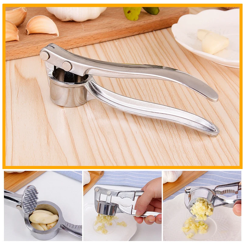 Imitating Stainless Steel Multifunction Garlic Press Crusher Kitchen Cooking Ginger Squeezer Masher Handheld Ginger Mincer Tools