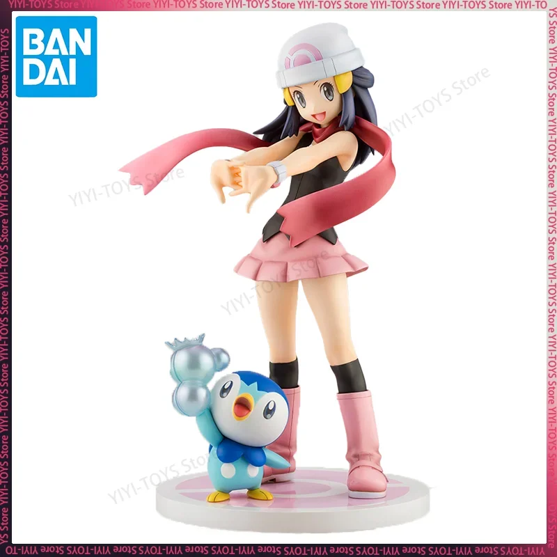 New Kotobukiya Artfx J Pokemon Series Dawn With Piplup Pocket Monster Anime Figure Toys Pvc Model Collector Doll Toy Gift ﻿