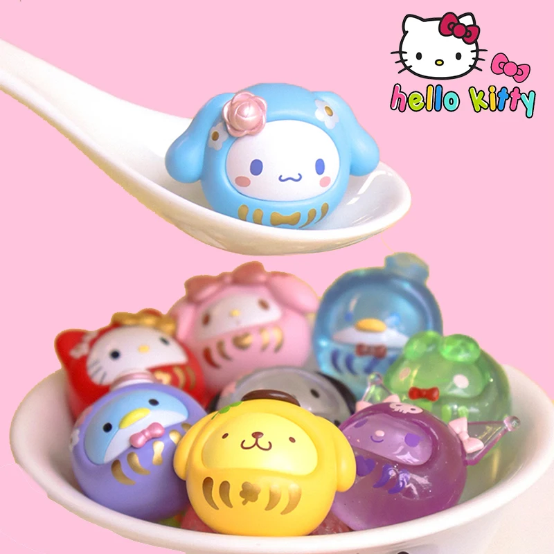 Hello Kitty Mini Toy Blind Box Sanrio Dharma  Series Mysterious Box Desktop Decoration Kawaii Accessories Model Holiday Gift