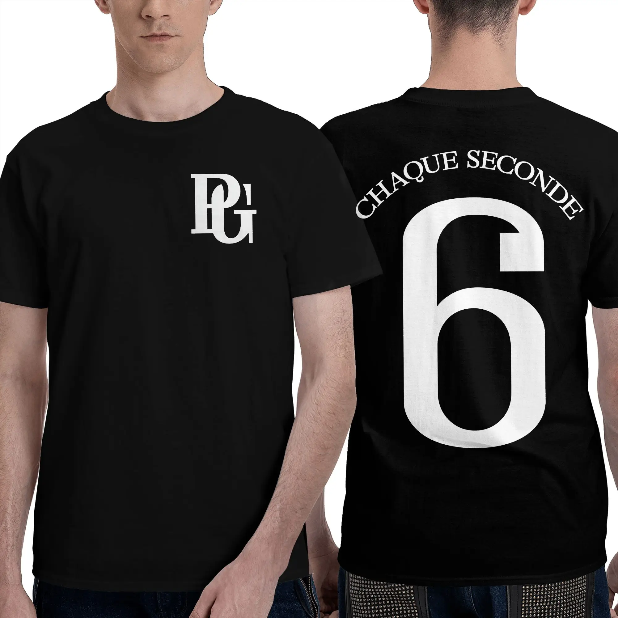 Camiseta Harajuku Pierre Garnier Chaque Seconde Tour, camisetas de algodón, camiseta novedosa para hombre, camiseta de verano de manga corta impresionante