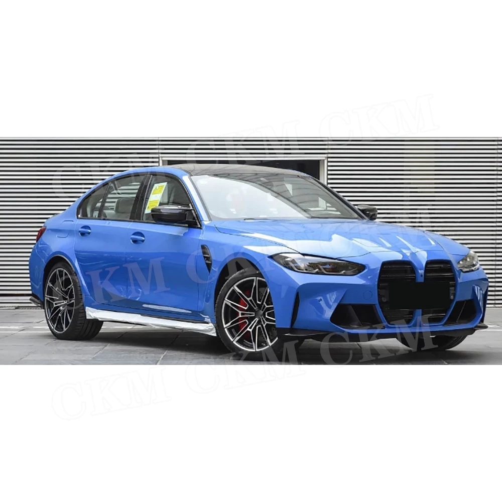

CKMUUER Dry Carbon Fiber For BMW G80 M3 G82 G83 M4 2021+ Front Bumper Side Canards Fin Flaps Trim Car Splitter Body Kits