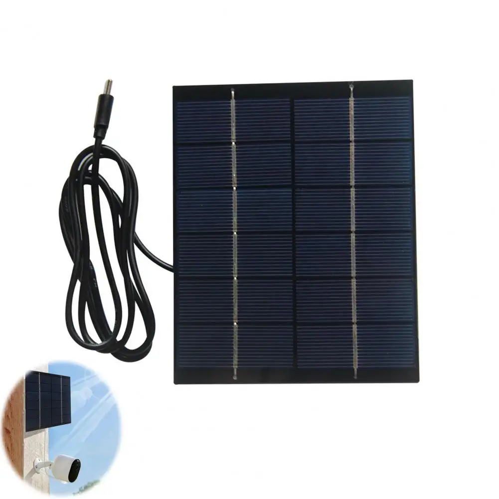 Security Camera Solar Charger Highly Efficient Solar Panel for Emergency Security Cameras Waterproof Universal Power Supply