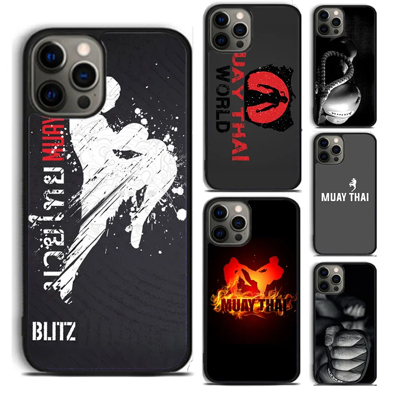 Muay Thai Kickboxing Fight Phone Case For apple 16 11 12 13 14 Pro Max XS XR Plus for coque