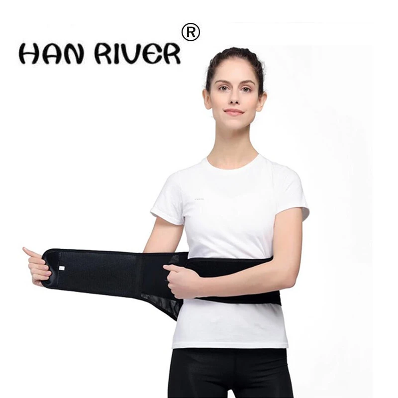 

Поддержка талии Four JiGang Дышащая поясничная поддержка талии со стальным диском, двойное нажатие, поддержка талии