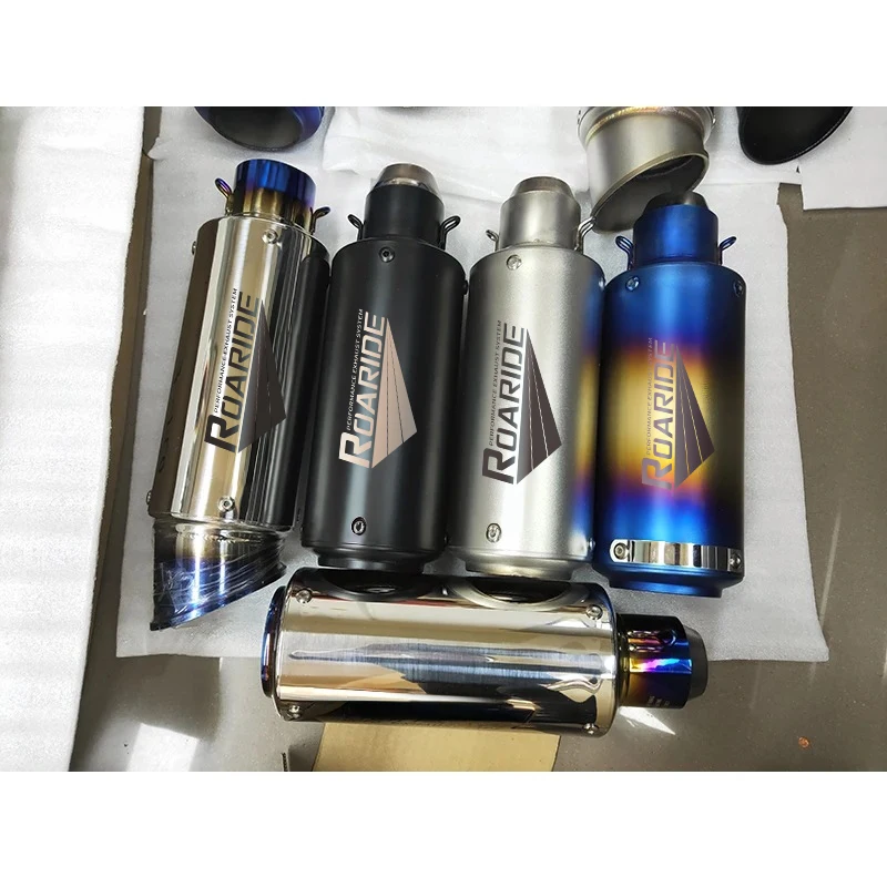 38-51MM Universal Motorcycle Racing Dirt Bike ATV Exhaust Muffler Tail Pipe Removable DB Killer  Slip On Modified System