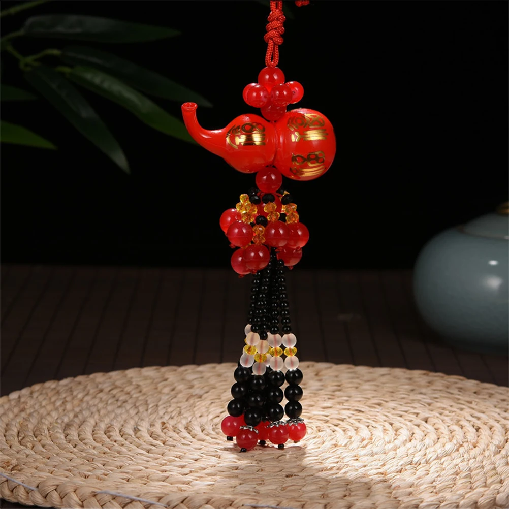 

1Pcs Red Crystal Gourd Car Pendant Stylish Gold Perfume Hanging Ornament Luxury Gift for Friends and Family Feng Shui