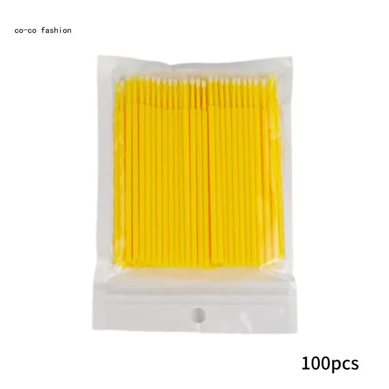 517B 100pcs/lot Brushes Paint Touch Up Paint Micro Brush Tips Auto Mini Head Brush Car Parts Head Mini Applicator Stick