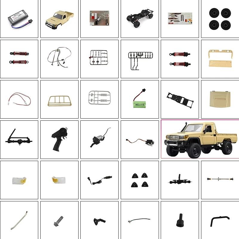 MN82 Yellow 82PRO 82S LC79 RC Accessories Upgrade Fender No-Damage Installation OP Parts Rc Crawler Parts