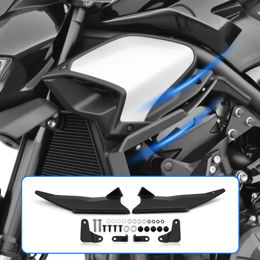 دراجة نارية ABS Alerons Laterals عارية الجانب المفسدين الهوائية الجناح منحرف ثابت الجناح لكاواساكي Z900 Z900 SE 2025-2026