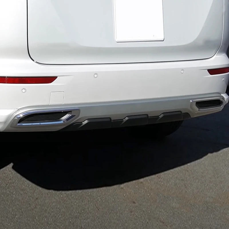 For Mitsubishi Outlander 2022 Rear Bumper Lower Trim ABS Chrome Parts Accessories