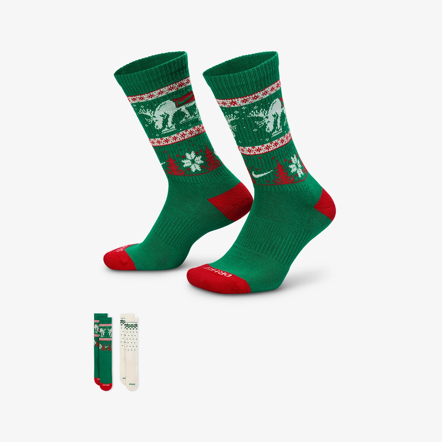 

Nike genuine Everyday Plus Men's & Women's Mid-Calf Sports Socks Two-Pack HV6939-901