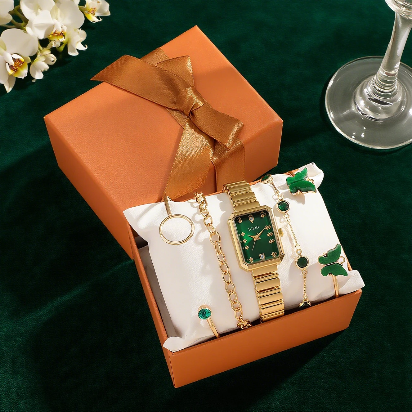 ساعة كوارتز نسائية أنيقة وبسيطة بدون سوار فولاذي رقمي، مناسبة للارتداء اليومي، وهدايا العيد #2