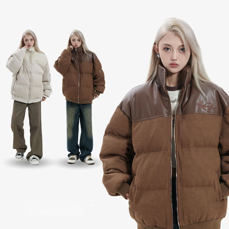 سترة مبطنة دافئة للرجال والنساء ، معطف الشتاء ، قميص خارجي للرجال ، سترة السيدات ، ملابس للسيدات ، 2023