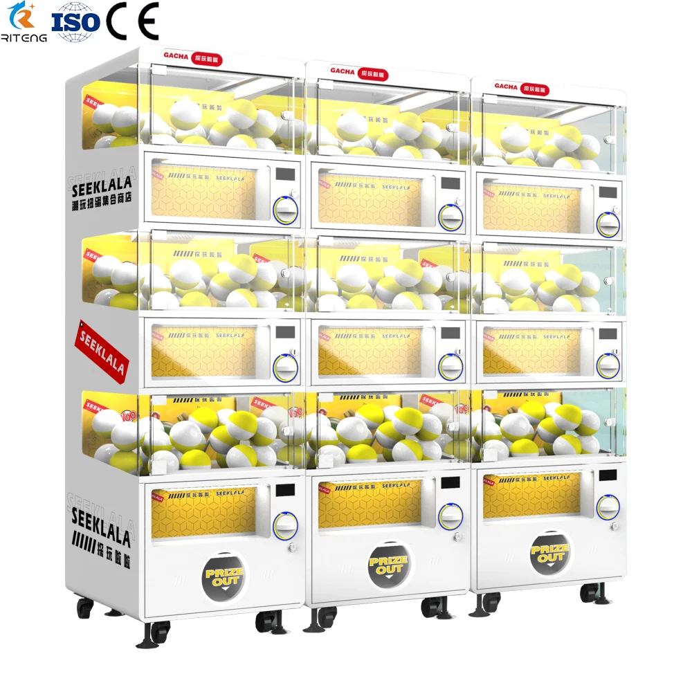 Twisted Egg Gashapon Capsule Machine Coin Operated Customized Gacha Toy Vending Machine Gachapon bill acceptor