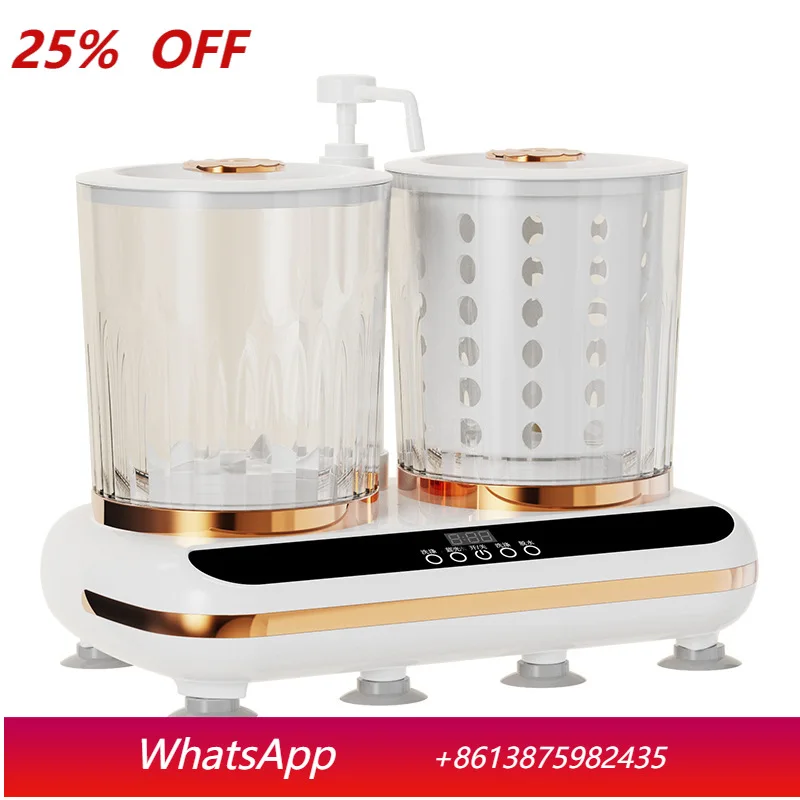 

YJQ Double Cabin Washing Machine Underwear Underwear Small Socks Washing Machine Fully Automatic and Portable