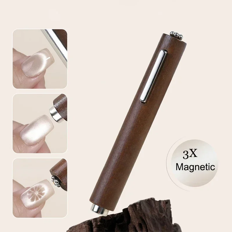 Starker magnetischer Stick für Cat-Eye-Gel-Nagellack, 3-in-1-Nagelmagnet-Werkzeug, Nägel, Kunst-Design, Magnetstift, Glitzereffekt, Maniküre-Werkzeuge