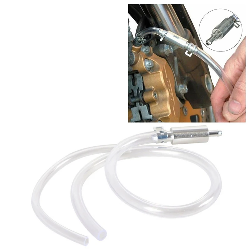 

1PCS Universal Motorcycle Fuel Filling Tube Hydraulic Brake Bleeder Tool With Check Valve Oil Pump Hose
