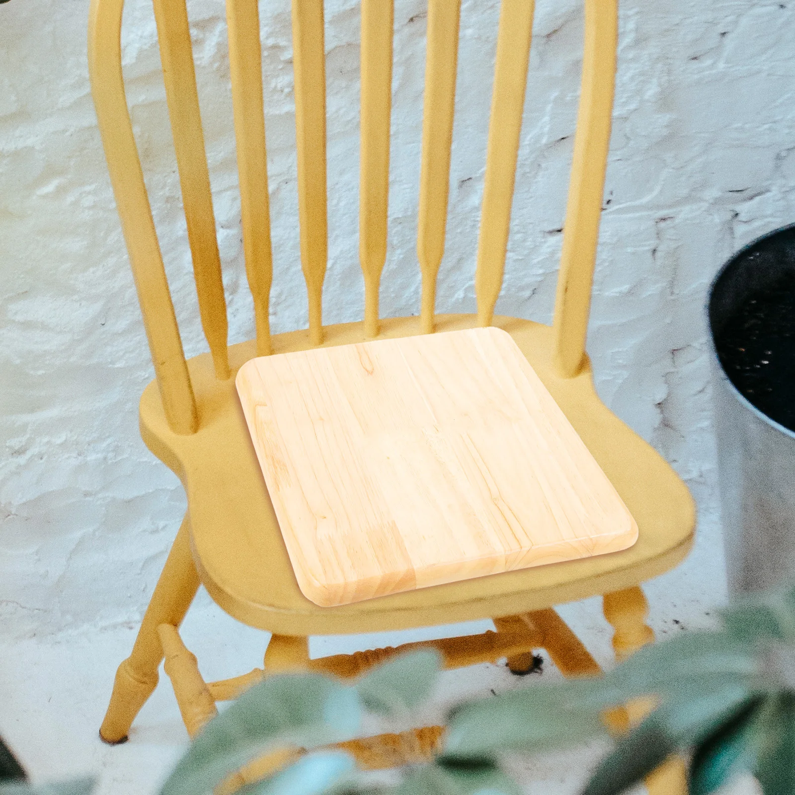 

Solid Wood Square Stool Seat Replacement Accessories for Home Office Restaurant Barstool Base Wooden Chair Part
