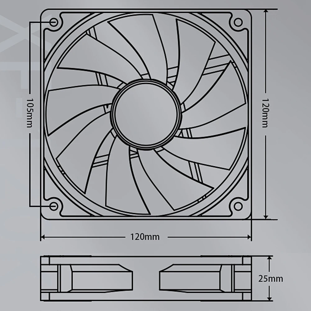 وحدة المعالجة المركزية برودة مروحة التبريد 12 فولت تيار مستمر PWM 4 دبوس الهيدروليكية تحمل المياه التبريد المبرد مروحة منخفضة الضوضاء مع امتصاص الصدمات بطانة حماية من السيليكون