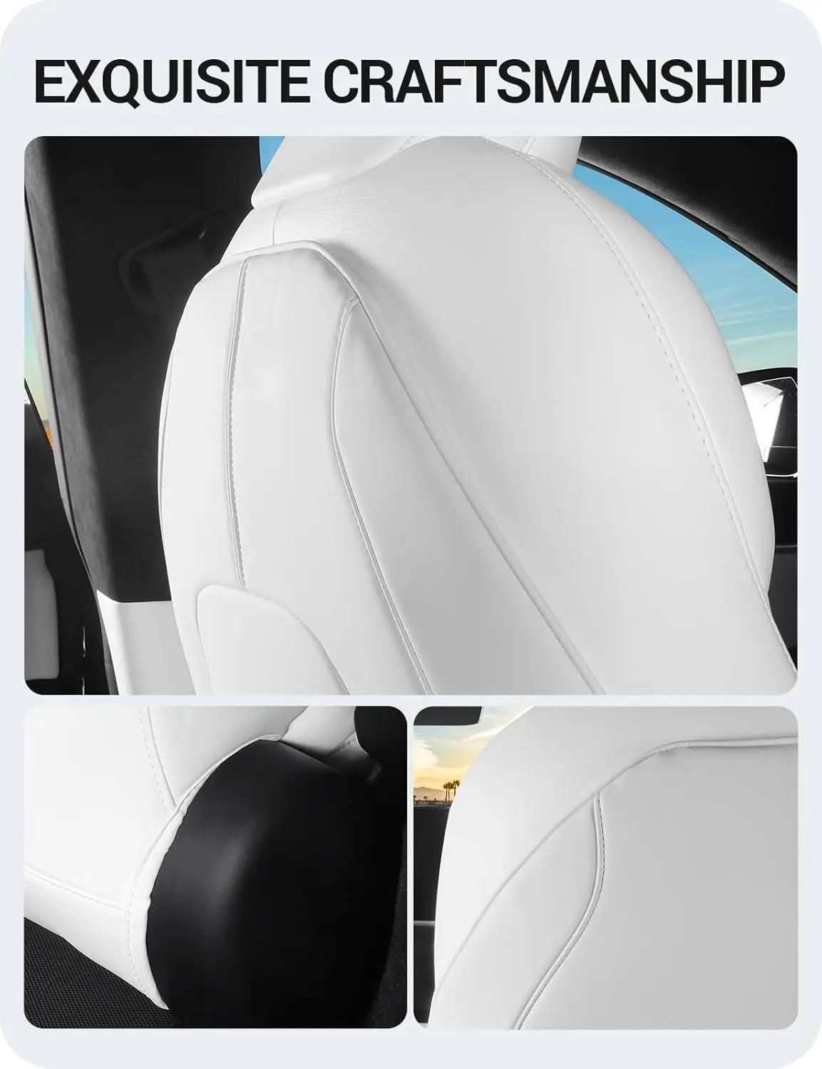 Housse de siège arrière pour Tesla modèle Y Juniper modèle 3 Highland 2017 – 2023, 2 pièces, protection en cuir, tapis de dossier de siège résistants à l'usure