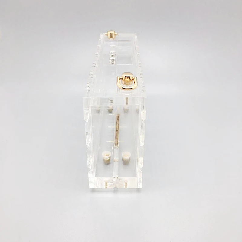 Handbags For Women Luxury Plaid Clear Acrylic Bag Crystal Fiesta Clutch Designer Transparent Beach Shoulder Chain Crossbody Bags