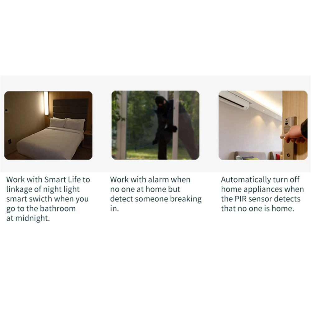 Tuya 3.0 smart Infrared Human Sensor Graffiti Intelligent Home Infrared Sensor PIR USB PIR Motion Sensor scene linkage