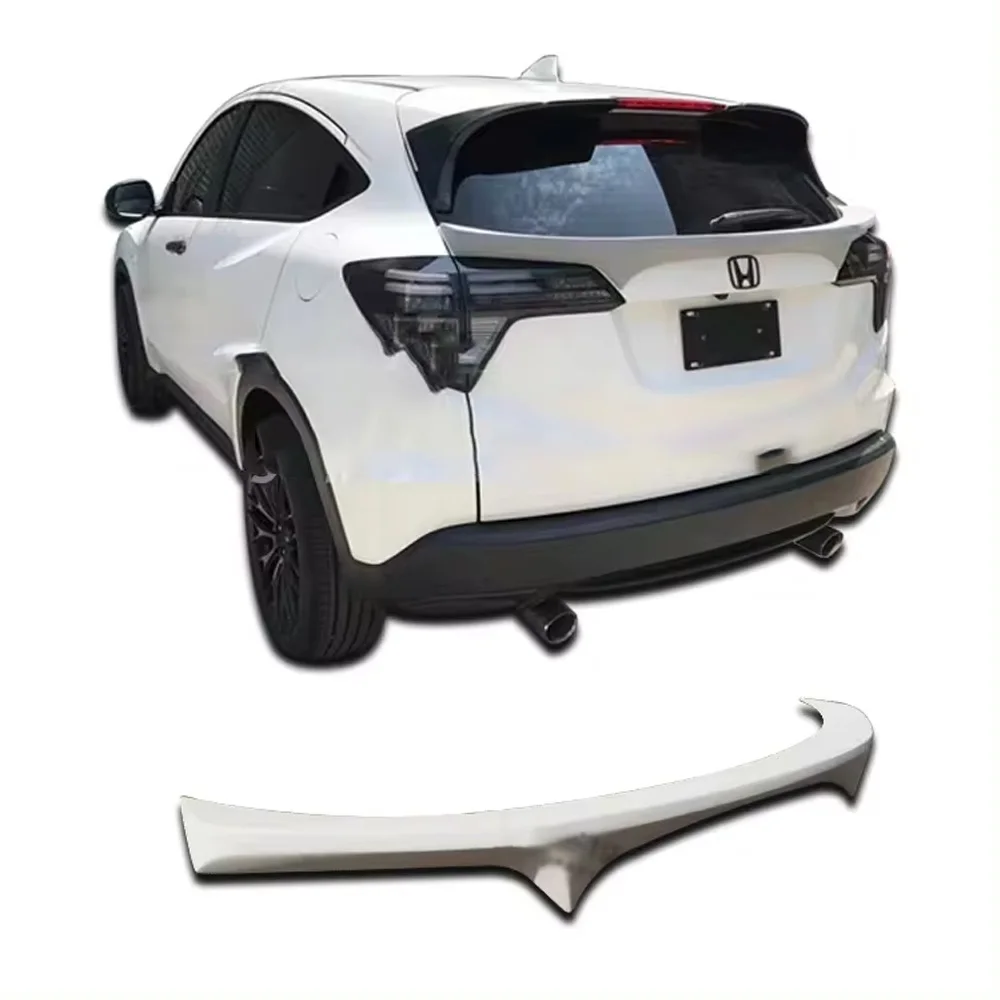 Black Spoiler Wing For Honda Bean VEZEL/HRV Spoiler Top Wings Black Lip Body Kit Splitter Trunk Trim Affix Stick Car Accessories