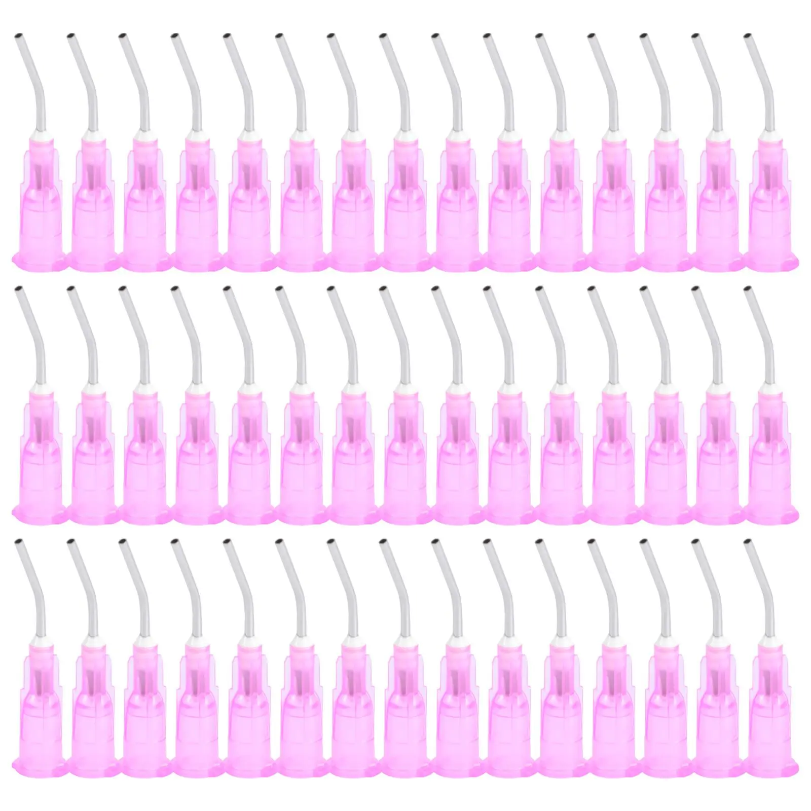 

100PCS Dental Bent Needles Tip Disposable Dental Composite Needles Dental (18G 1.2MM Pink)