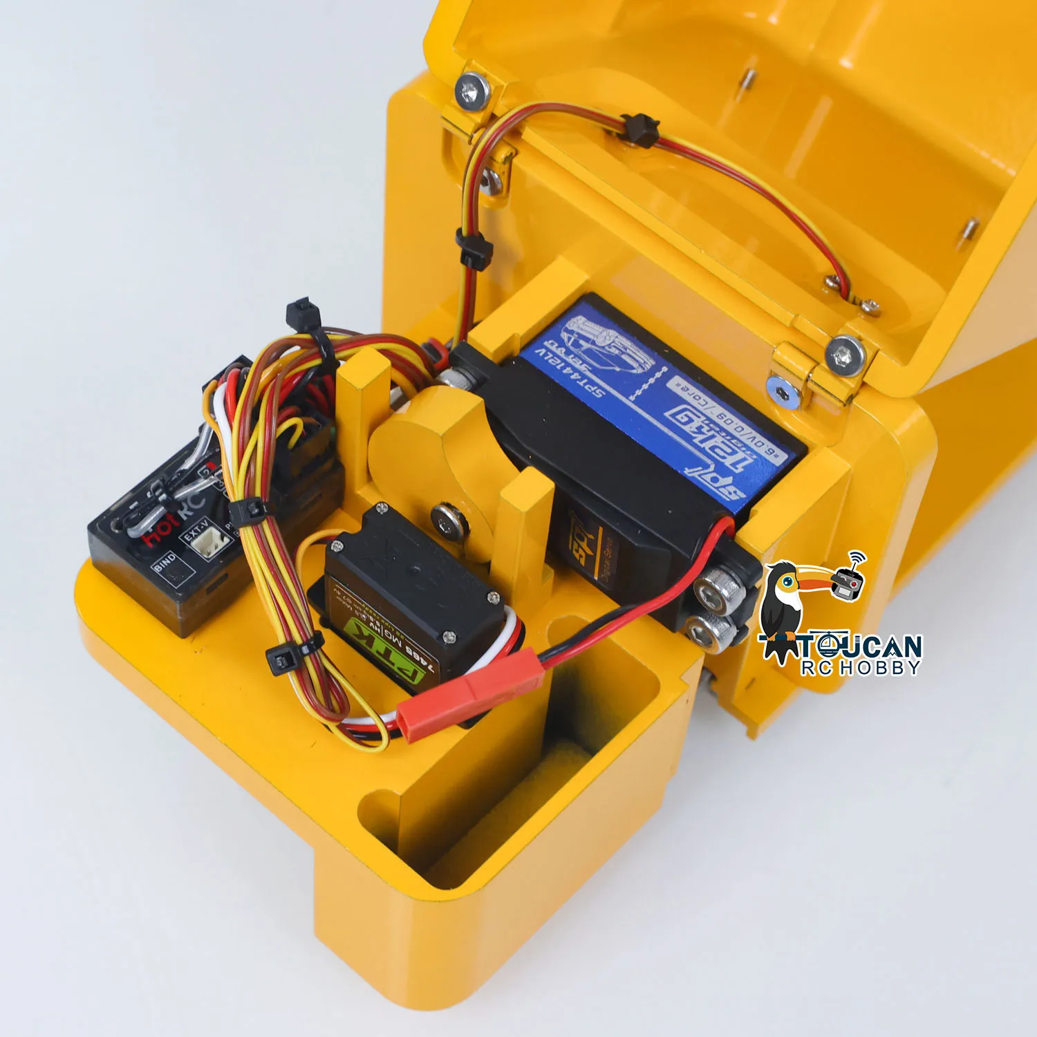 

In Stock RTR 1/14 RC Reach Forklift Ready to Run Warehouse Remote Control Electric Reach-trucks Model Collection Warning Lights