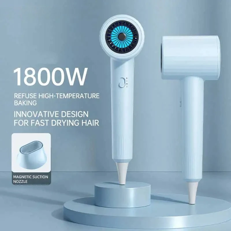 Hair Dryer, High-Speed Electric Turbine Airflow, Low Noise, Constant Temperature And Quick Drying Wind Speed 62m/s1800WQuick Dry