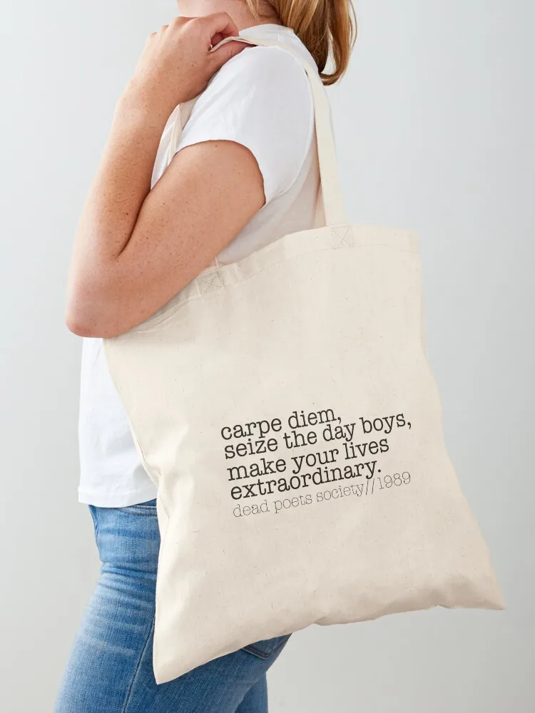 Dead Poets Society Tote Bag bag for beach Shopping bags Portable shopping bag