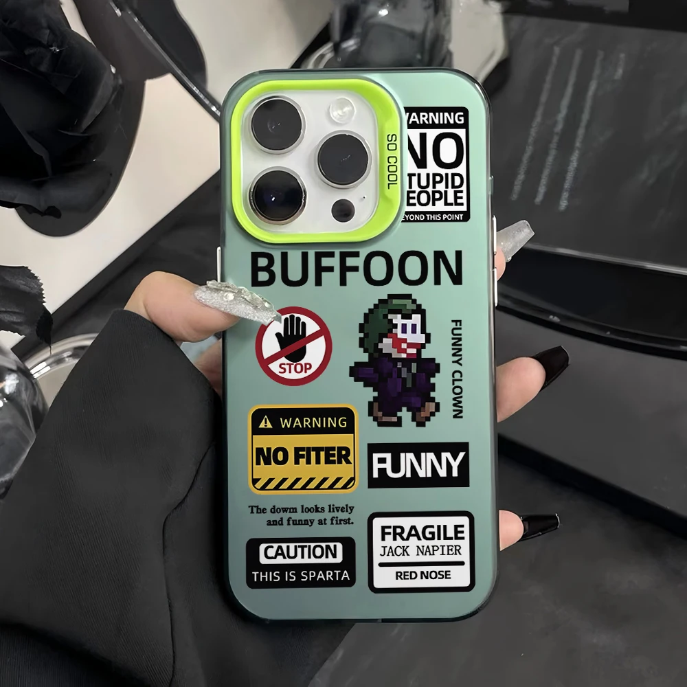 Clown Buffoon Pattern Phone Case for Oppo Realme C67 C65 C63 C55 C53 C51 C35 C33 C30 C25 12 11 10 Pro Plus Narzo 4G 5G Hard Capa
