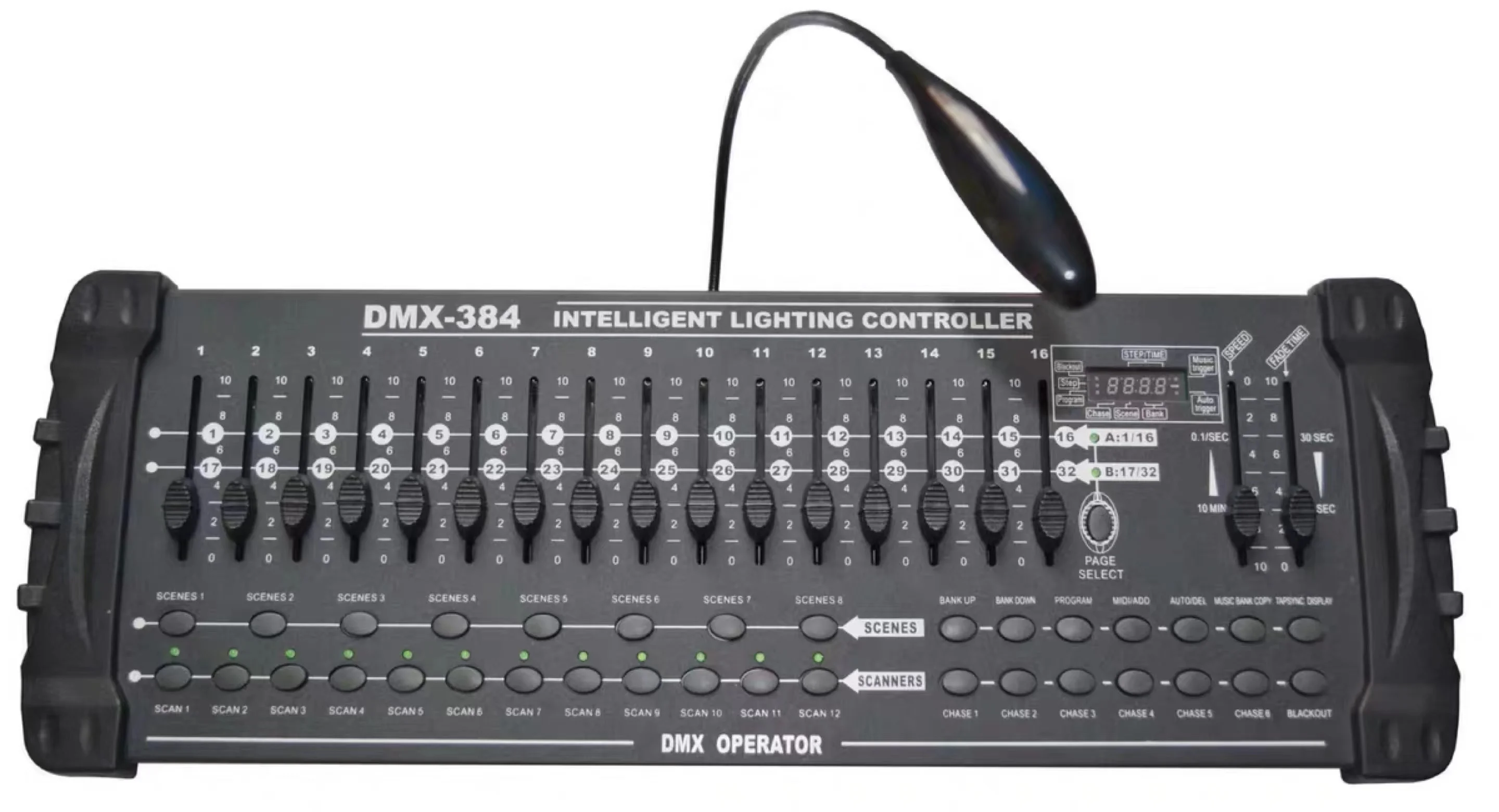 

384 DMX512 контроллер, светодиодный контроллер, оборудование для сценического освещения, контроллер для дискотеки DMX DJ