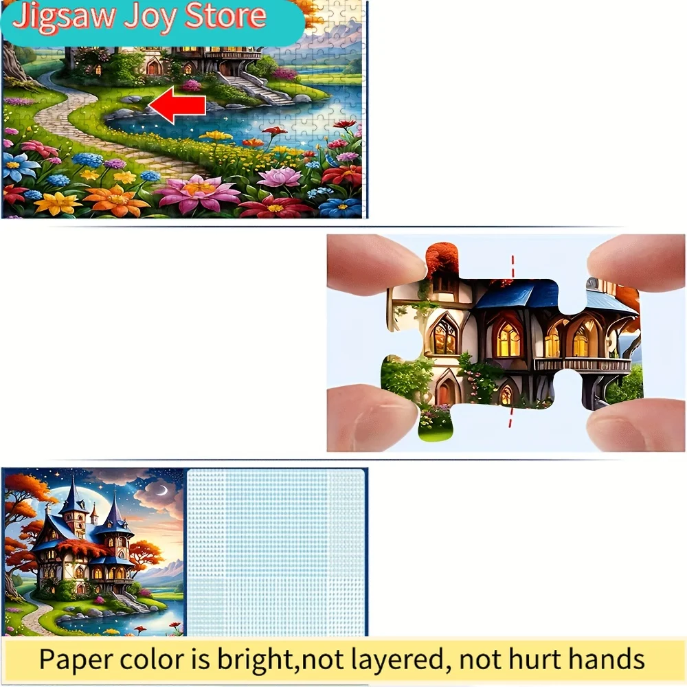 Puzzle per Adulti da 500 Pezzi |   Gioco familiare divertente e di alta qualità, ideale per compleanni, Natale, Halloween e come regalo, L