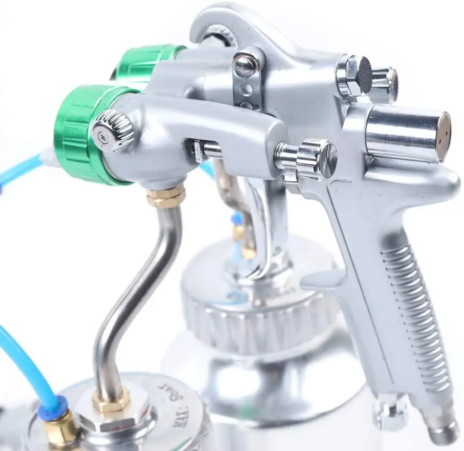 Handheld Automatic Polyurethane Double-headed Spray Gun with 2 * 1000ml Aluminum Water Tank