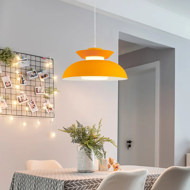 Nordic Macaron Creative Pendent Lights Bedroom Bedside Table Office Study Restaurant Bar Counter Modern Decoration Hanging Lamps