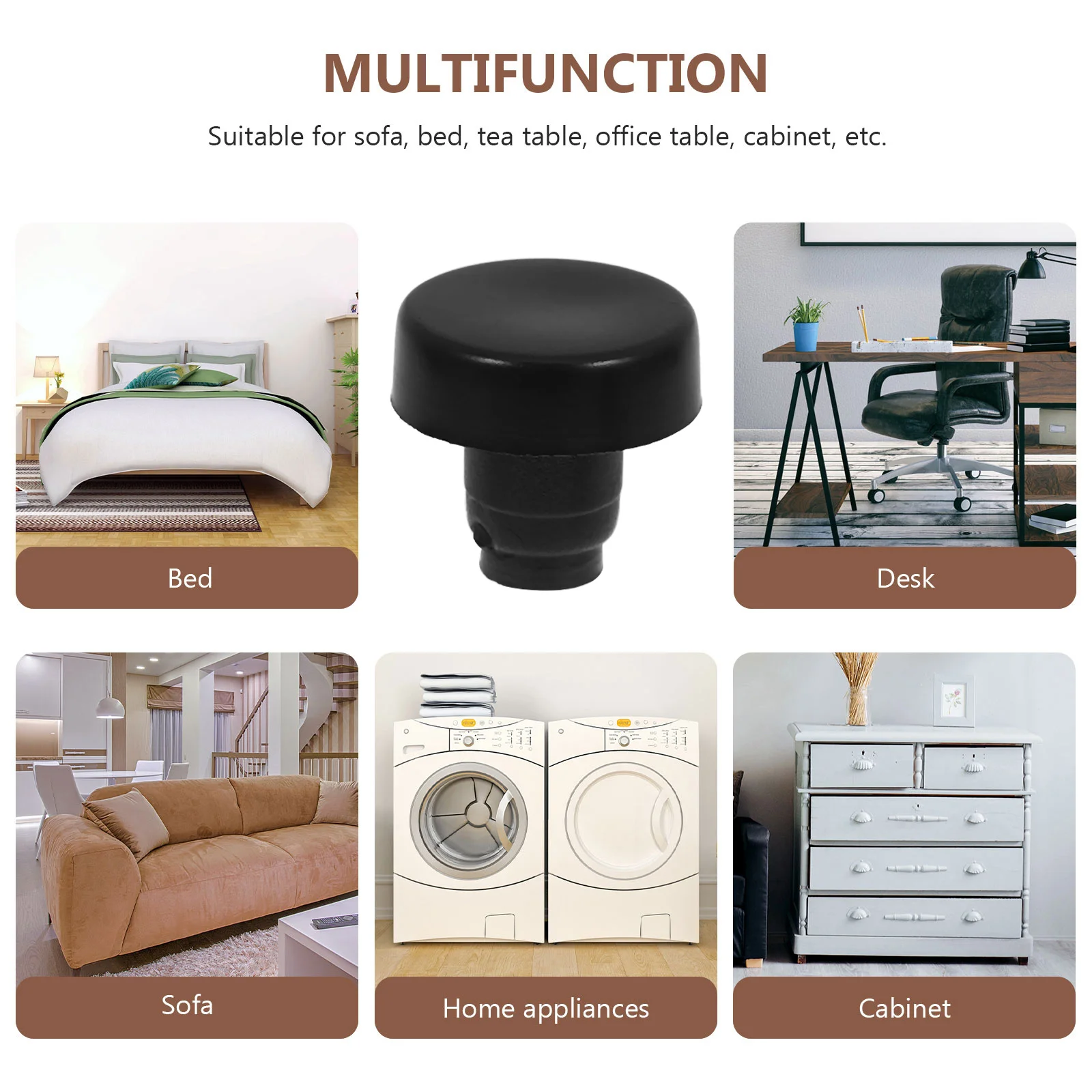 50 szt. Podkładek pod nogi mebli, pogrubione, antypoślizgowe ochraniacze na nogi mebli do podłóg drewnianych, nakładki na krzesła, maty do salonu, sypialni.