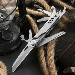 Multitool Pocket Knife,12-in-1 Multi tool Knife,Stainless Steel Multifunction Folding Knife for Camping Hiking Survival Fishing