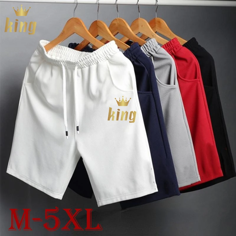 

New trend five-point pants summer beach men's casual running sports shorts straight