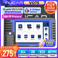 MUCAR VO7S VO7 Professional Car Diagnostic Tools CANFD Obd2 Scanner Auto Diagnosis Tool ECU Coding Bidirectional 28 Resets Free