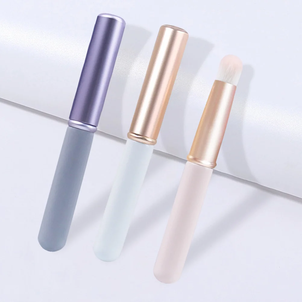 3pcs Lip Brush Set Soft Precision Lipstick Applicator For Cream Makeup Women Beauty Tools Contour Highlighter Blush Face Brush