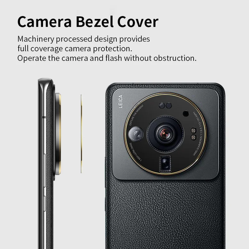 Camera Lens Cover Case For Xiaomi Mi 12 S 12S Ultra Case Screen Protector Back Lens Cover For Xiaomi 12S Ultra Metal Ring