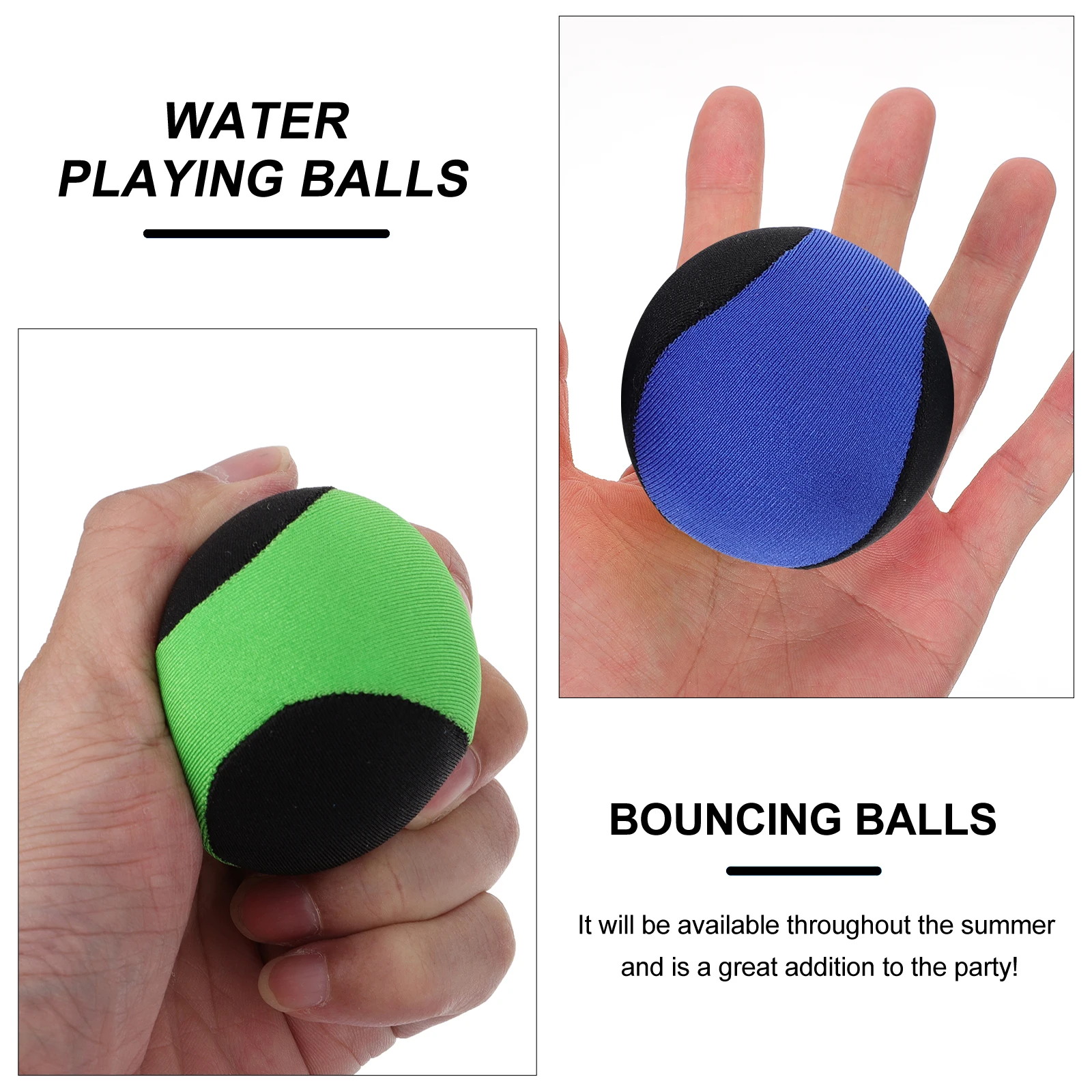 4個入り バウンスボール プール 水上飛行 ウォータースポーツ フローティング 水泳遊び 再利用可能 鮮やかな高品質素材 夏のパーティーゲーム