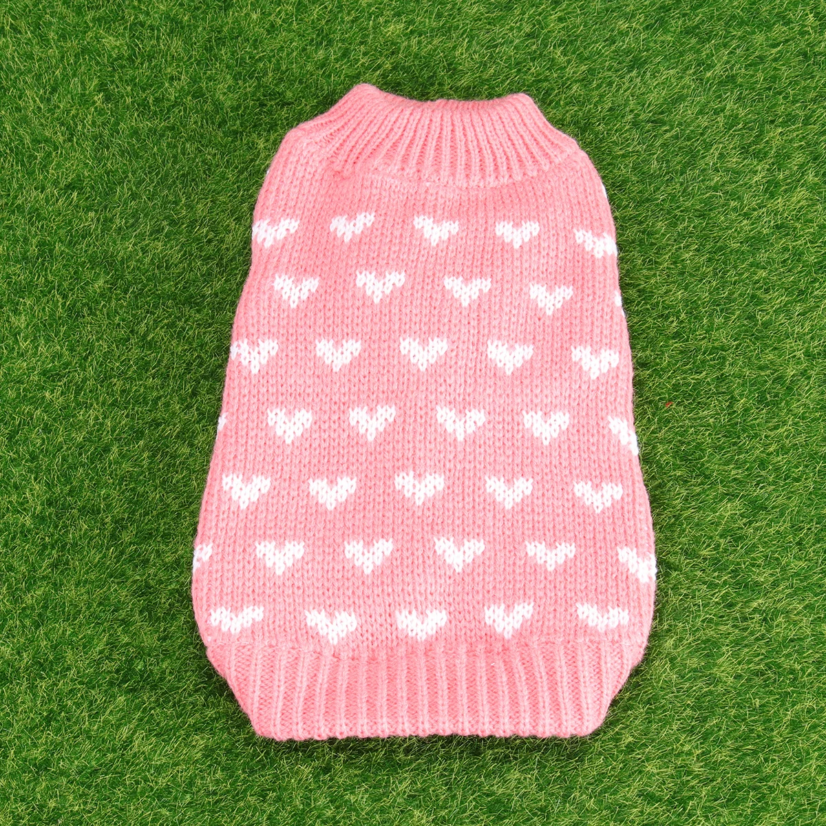 

Dog Clothes Heart Pattern Knitting Sweaters Pet Costume Size Xxl Warm Winter Sweater for Dogs Pet Clothes Knitting Sweaters